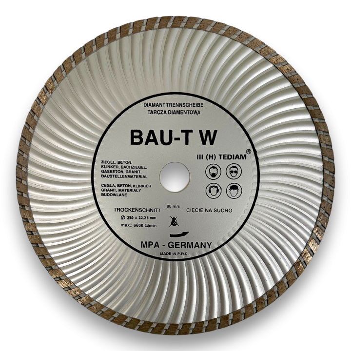 Tarcza diamentowa turbo BAU-TW TEDIAM